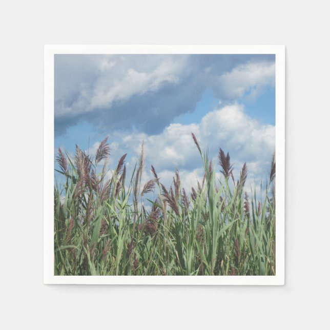 Seashore Marsh Grass Paper Napkin (Front)
