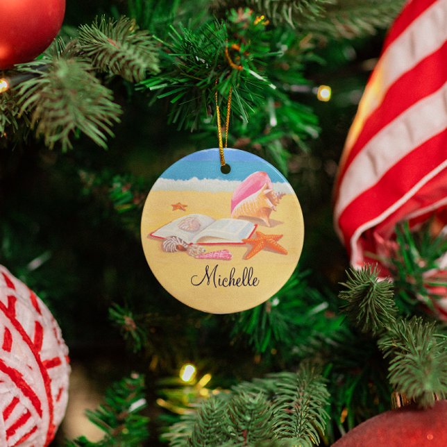 Seashore Personalised Ornament (Creator Uploaded)