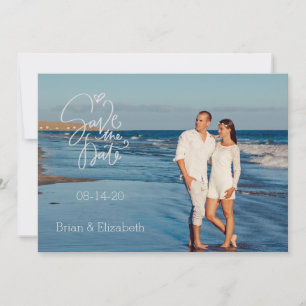 Seashore Photograph Save the Date