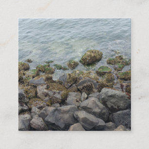 seashore rocks enclosure card