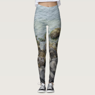 seashore rocks leggings