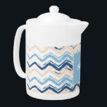 Seashore Scribble ZigZag<br><div class="desc">Bright and Cheery 2013 colours in this Seashore Scribble ZigZag Chevron design- custom created for the Trendy 2013 colours - Dusk blue, Tidal and Monaco Blue</div>