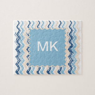 Seashore Scribble ZigZag Jigsaw Puzzle