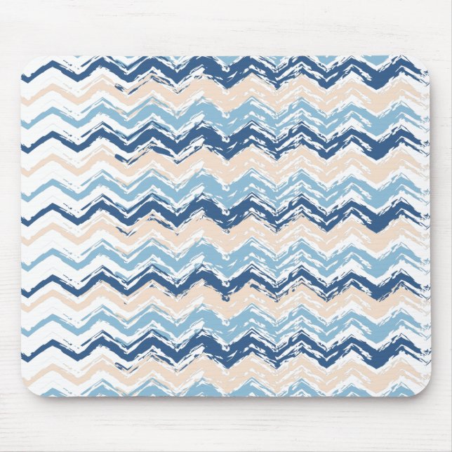Seashore Scribble ZigZag Mouse Mat (Front)