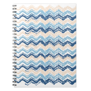 Seashore Scribble ZigZag Notebook