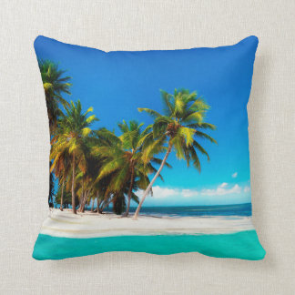 Seashore Square Cotton Throw Pillow Case 16x16