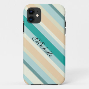 Seashore Stripes Pattern iPhone 11 Case