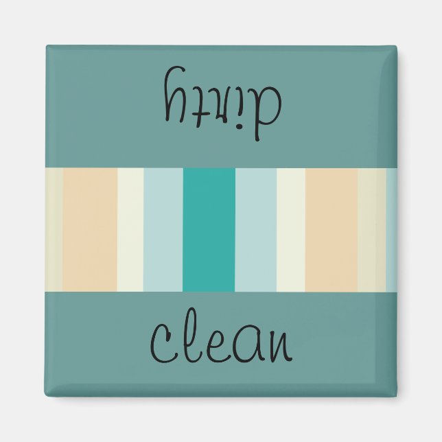 Seashore Stripes Pattern Magnet (Front)