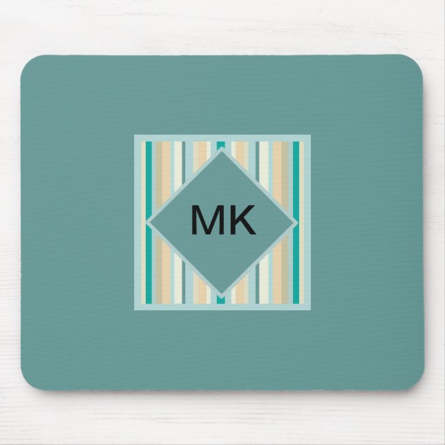 Seashore Stripes Pattern Mouse Mat (Front)