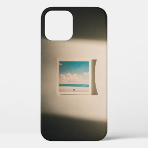 Seashore under cloudy sky in the morning photo iPhone 12 case
