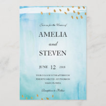 Seashore Wedding Invitation