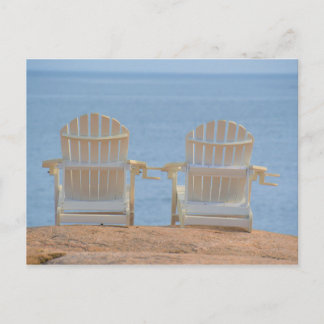 Seaside Adirondack Chairs Postcard