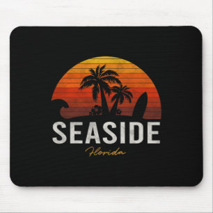 Seaside Beach Florida Fl Palms Vacation Surf Sunse Mouse Mat
