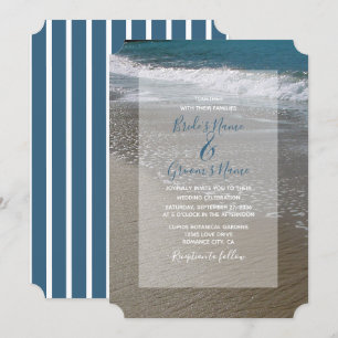 Seaside Beach & Sand Wedding Invitations