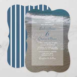 Seaside Beach & Sand Wedding Invitations