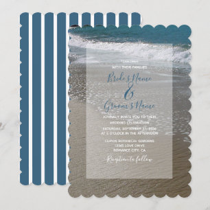 Seaside Beach & Sand Wedding Invitations
