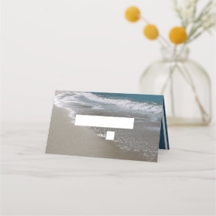 Seaside Beach & Sand Wedding Place Card