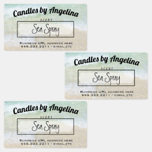 Seaside Beaches Product Name Business Labels