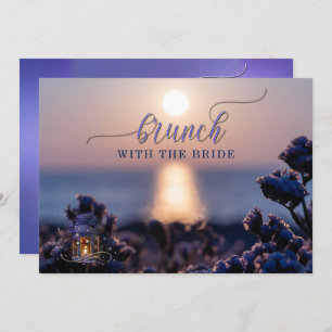 Seaside Boho Lantern Bridal Brunch Invitation