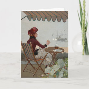 Seaside Café Jean Béraud Card