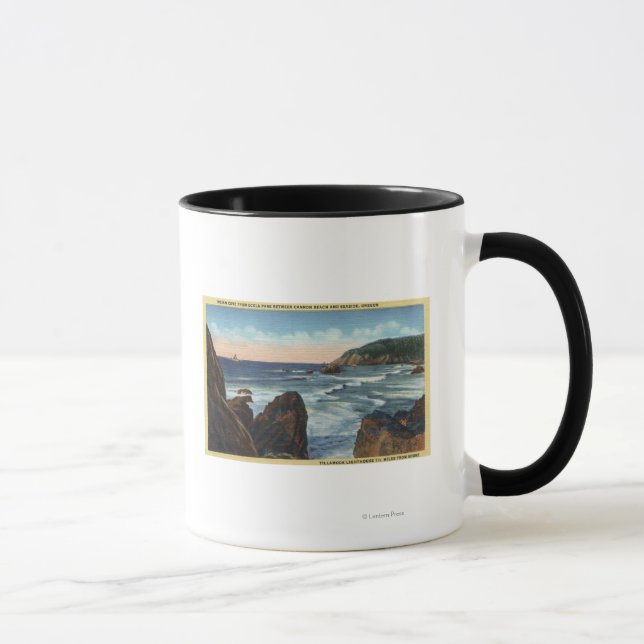 Seaside & Cannon Beach, Oregon Mug (Right)