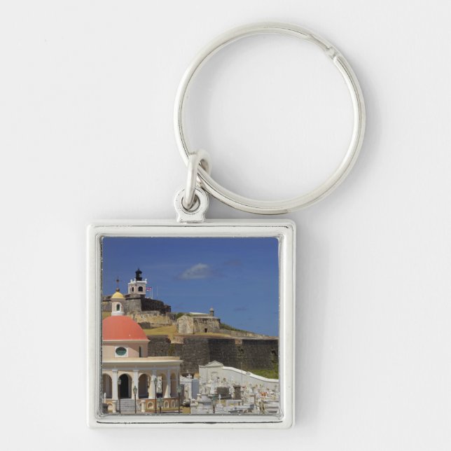 Seaside cemetery of Puerto Rico Key Ring (Front)