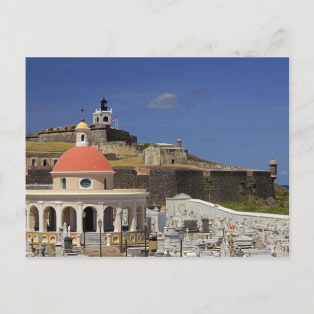 Seaside cemetery of Puerto Rico Postcard (Front)