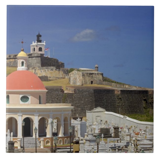 Seaside cemetery of Puerto Rico Tile (Front)