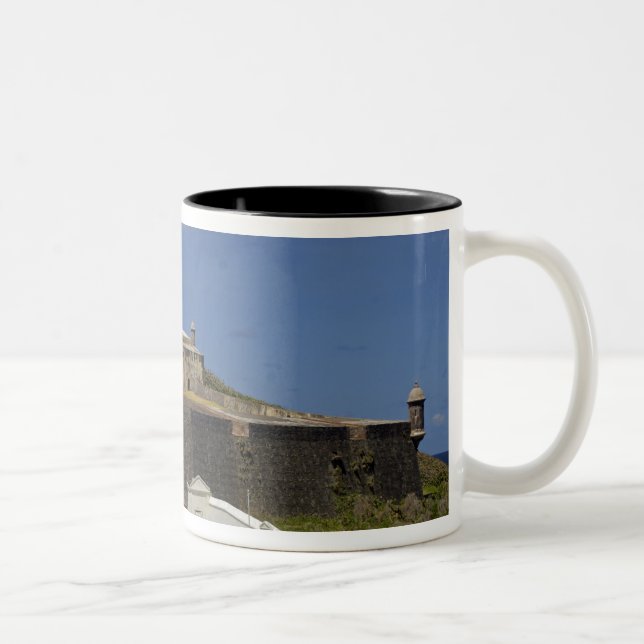 Seaside cemetery of Puerto Rico Two-Tone Coffee Mug (Right)