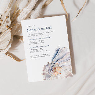 Seaside   Ceremony Rehearsal Dinner Invitation