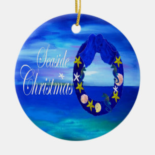 Seaside Coastal Christmas ornament