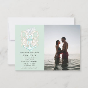 seaside coastal Photo Change the date Invitation