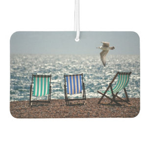 Seaside Deck Chairs and Seagull Car Air Freshener