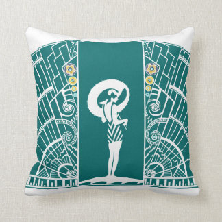 SEASIDE DECO in Turquoise and Yellow Cushion