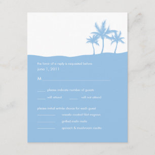 Seaside Dreams Wedding RSVP Card