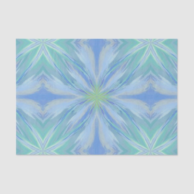 Seaside Floral Watercolor Abstract Pattern  Tissue Paper (Front)