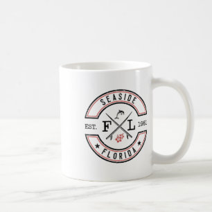 Seaside Florida Palms Vintage Beach Front And Ck Coffee Mug