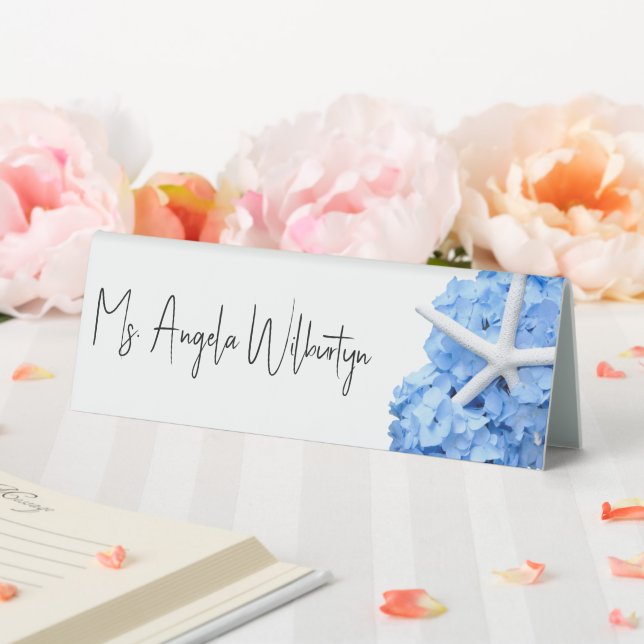 Seaside Garden Bridal Shower Plastic Place Card (In SItu (Wedding))