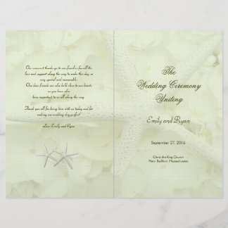 Seaside Garden Folded Starfish Program Template
