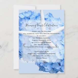 Seaside Garden Renewing Vows Marriage Ceremony Invitation