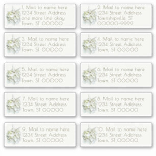 Seaside Garden Wedding Mail Individual Addresses