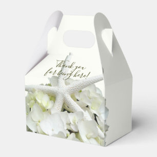 Seaside Garden White Wedding Shower Favour box