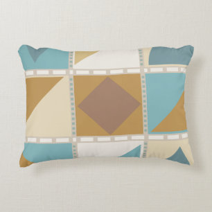 Seaside Geometry Decorative Cushion