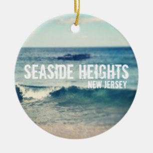 Seaside Heights - 2013 - Recovery at the  Shore Ceramic Tree Decoration
