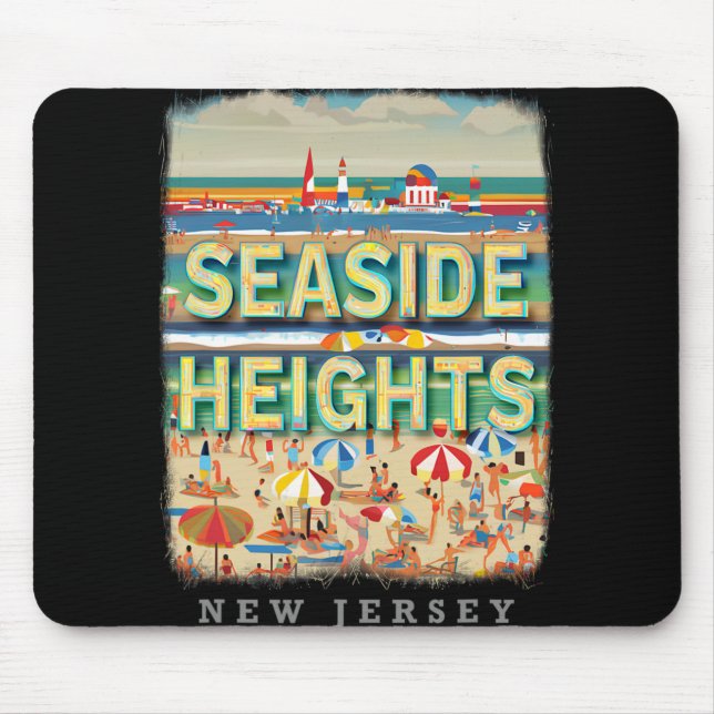Seaside Heights New Jersey Nj Beachside Bliss Sd26 Mouse Mat (Front)