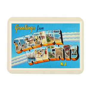 Seaside Heights New Jersey NJ Vintage Postcard- Magnet