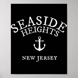 Seaside Heights Nj Shirt, New Jersey Sea Town Poster