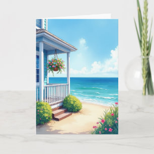 Seaside Home Birthday Card