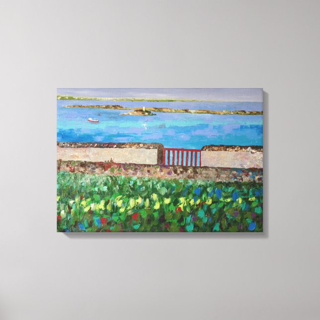 Seaside in Brittany Canvas Print (Front)
