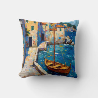 Seaside in Europe Cushion